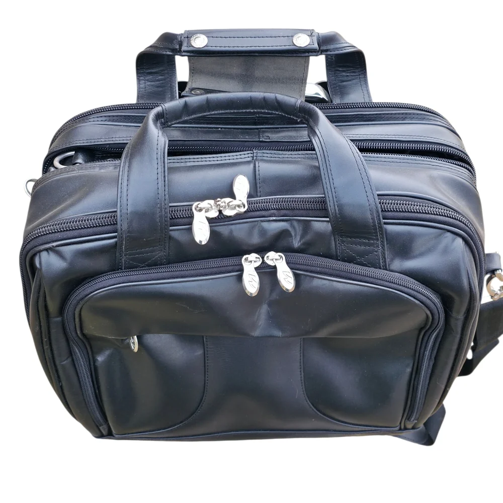 Black Leather Men's Bag